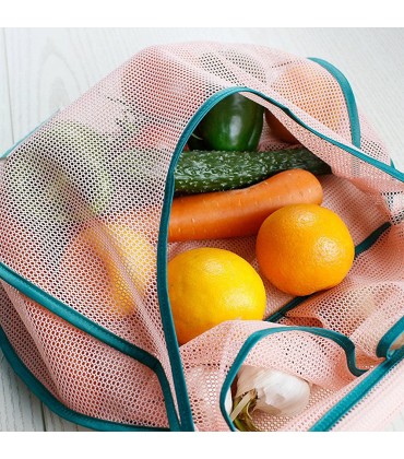 lencyotool Mesh-Einkaufstaschen Wiederverwendbare Einkaufstaschen Zero Waste Mesh Bag tragbare waschbare langlebige Mesh-Einkaufstaschen für Lebensmittel Zwiebel-Kartoffel-Garage - BDFWQMJB