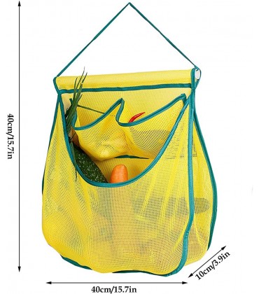 Rainai Mesh-Einkaufstaschen Wiederverwendbare Einkaufstaschen Zero Waste Mesh Bag tragbare waschbare langlebige Mesh-Einkaufstaschen für Lebensmittel Zwiebel-Kartoffel-Garage - BROHOW8K