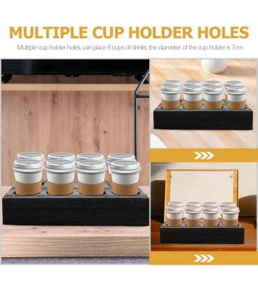 GANAZONO 3Pcs 8- Loch Kaffee Tasse Halter Tablett Schaum zum Mitnehmen Getränke Tasse Flaschenträger Tragbare Tassenhalter Getränkepackungspackwerkzeuge - BVYKTWKW