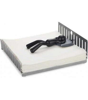 balvi Serviertenständer Nap Silber Schwarz Farbe Geformte Bett mit Gewicht als Zeichen Napping Servie - BQCGQDH9