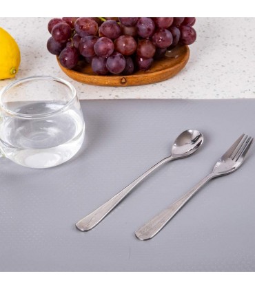 Bloss Rutschfeste Regaleinlagen für Küchenschränke nicht klebend 61 x 500 cm für Küche Badezimmer Grau - BYHZEH14