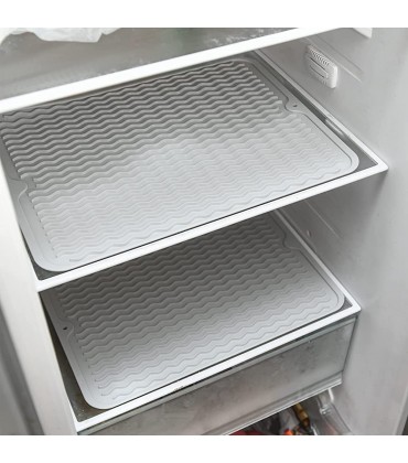 Küchen-Kühlschrank-Regaleinlagen nicht klebend 30,5 x 40,6 cm rutschfeste Schubladeneinlage für Regale Kühlschrankmatten wasserdicht waschbar 2 Stück - BLWFWBAN