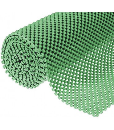 Regaleinlage Schubladeneinlage rutschfest 30,5 cm x 16,5 cm Gittermuster PVC nicht klebend Antirutschmatte für Küchenschränke Drahtregale Speisekammer Kommode Kühlschrank grün - BTCQVD1K
