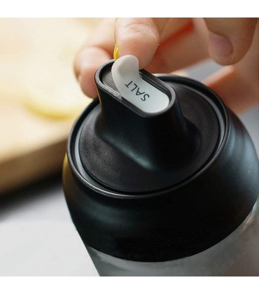 Glas Gewürze Tank mit Löffel 250ML Feuchtigkeitsbeständige Salz Pfeffer Cruet Flasche Haushalt Versiegelte Lagerung Gewürzdosen Küchenzubehör - BXVNJBN3