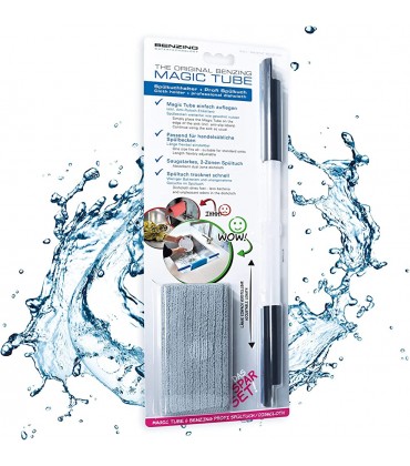 Benzing Water Technology Spültuchhalter für jedes Spülbecken Magic Tube Spar-Set mit Microfastertuch Kunststoff anthrazit - BHMSXW26