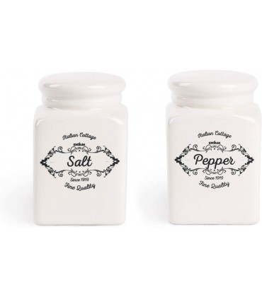 Excelsa Salz- und Pfefferstreuer Keramik Weiß 2 Stück - BIJMUA2Q