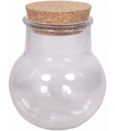 INNA-Glas Aufbewahrungsglas Winda mit Korken klar 13,5 cm Ø 13 cm Glasbehälter - BGBJP145