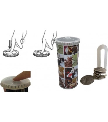Aufbewahrung kaffeepads Kaffeepaddose hält die Pads länger frisch Pad Dose für Senseo Pads Vorratsdose für Kaffeepads Plus Padheber - BKTEHKDD