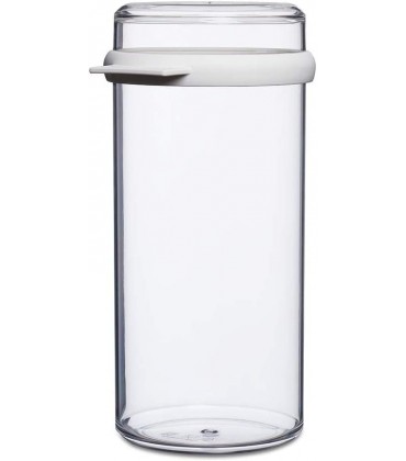 Mepal Vorratsdose Stora rund 1,9 Liter SAN TPE Weiß mit Dichtungsring 13,4 x 12 x 24 cm BPA-frei Spülmaschinenfest - BQBSH2VB