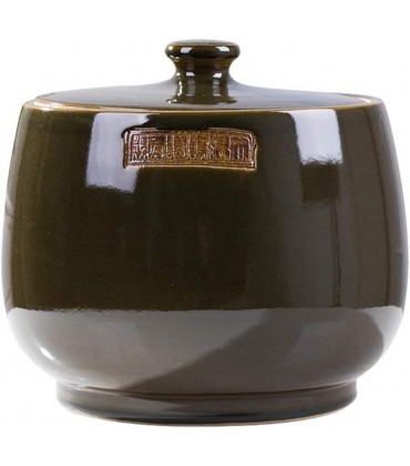 Müslidosen Getreidebehälter Aufbewahrungseimer Aus Keramik Vorratsbehälter for Trockenobstkekse Küchenlagertank Tiernahrungsbehälter Color : Brown Size : 33x33x29cm - BYWKIQ4H