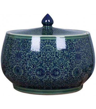 Müslidosen Reis Eimer Getreidelagerbehälter Keramik Reiszylinder Reis Aufbewahrungsbox Lagertank Gurkenglas Color : Green Size : 30x30x24cm - BMEXXW6Q