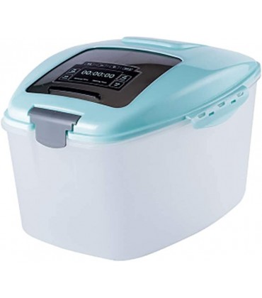ZCX Haushalt Küche Reis Barrel Kunststoff-Speicher-Reis-Box versiegelt Reis Zylinder Insect-Proof Feuchtigkeitsbeständig Flour Bucket Müslidosen Color : B Size : L - BGEZA2JK