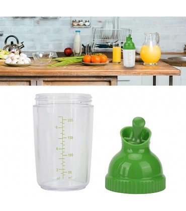 Salatdressing-Shaker Salatdressing-Behälter Mischflasche 200 ml gute Griffigkeit BPA-frei verhindert Auslaufen Salatdressingglas mit Deckel für KüchenvorratsbehälterVS - BJTGC263