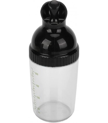 Teamsky Salatdressing-Shaker BPA-frei verhindern Auslaufen Salatdressingglas mit Deckel Mehrzweck-Küchengewürzflasche für Sauce Essig ÖlSchwarz - BSUUIKN5