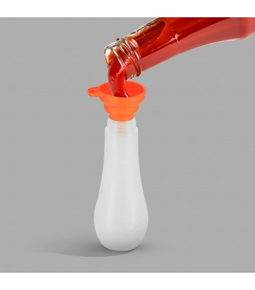 XKQYX 3 Stück Quetschflaschen mit Deckel 480ml Saucenflasche Wiederverwendbare Ketchup Flaschen Behälter für Gewürze Mayonnaise Sauce Salat Dressing Gewürz Squeeze Flaschen mit Trichter - BJPHS898