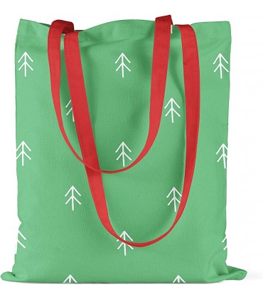 Le Jardin du Lin Bedruckte Einkaufstasche mit Roten Langen Henkeln Wiederverwendbare Tasche Faltbar ​Stofftasche Größe: 34 x 40 Cm - BCSLSNK7