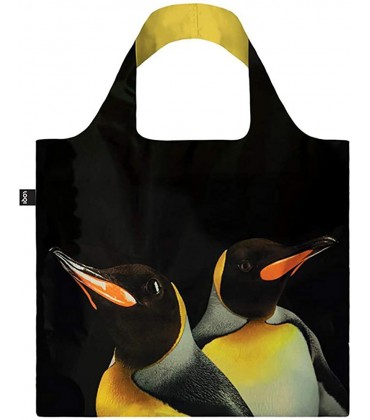 LOQI National Geographics Ark King Penguins Shopping Bag Schwarz - BIWEWQ41